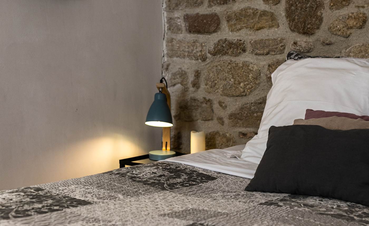 Décoration apaisante au premier étage de notre gite