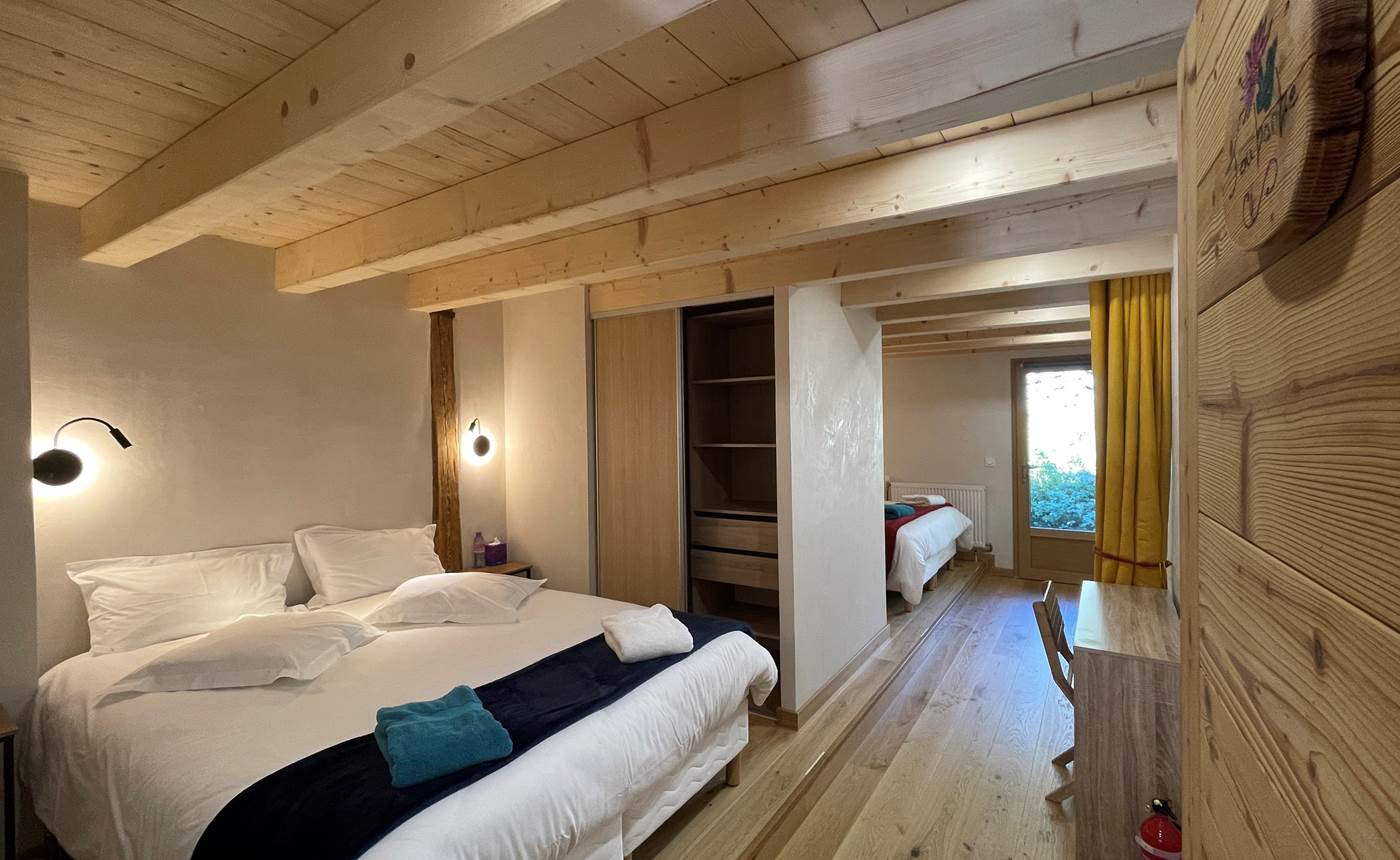 Chambre Confort "Joubarbe" - 2 alcoves avec 2 lits Queen Size 160x200 - 4 personnes