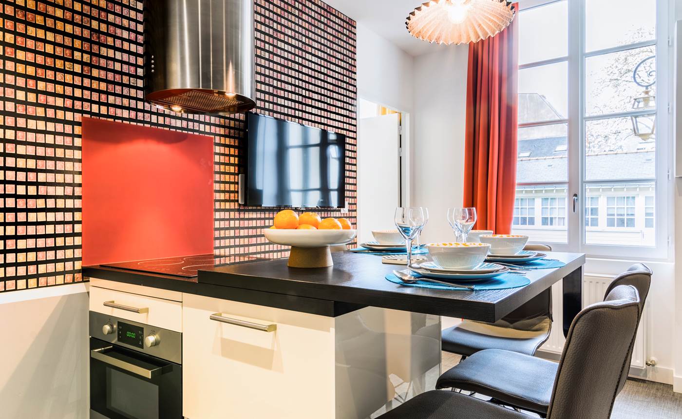 cuisine avec ilôt snack