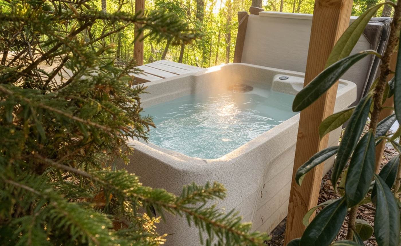 Spa privatif chauffé à 38°C