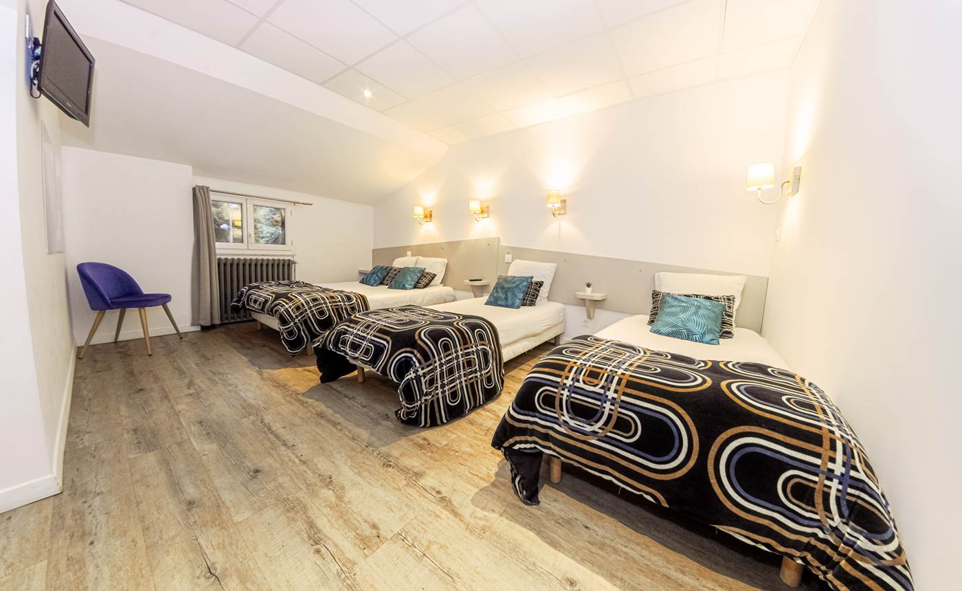 Hôtel Alphée - Barèges Tourmalet - Chambre Quadruple - Vue Montagne