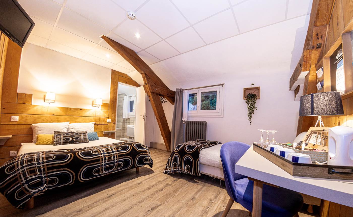 Hôtel Alphée - Barèges Tourmalet - Chambre Triple - Vue Montagne