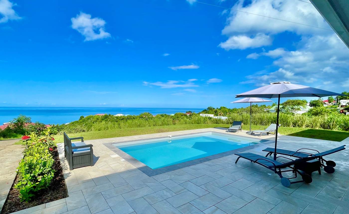 Vue mer des Caraibes à 180 degrés