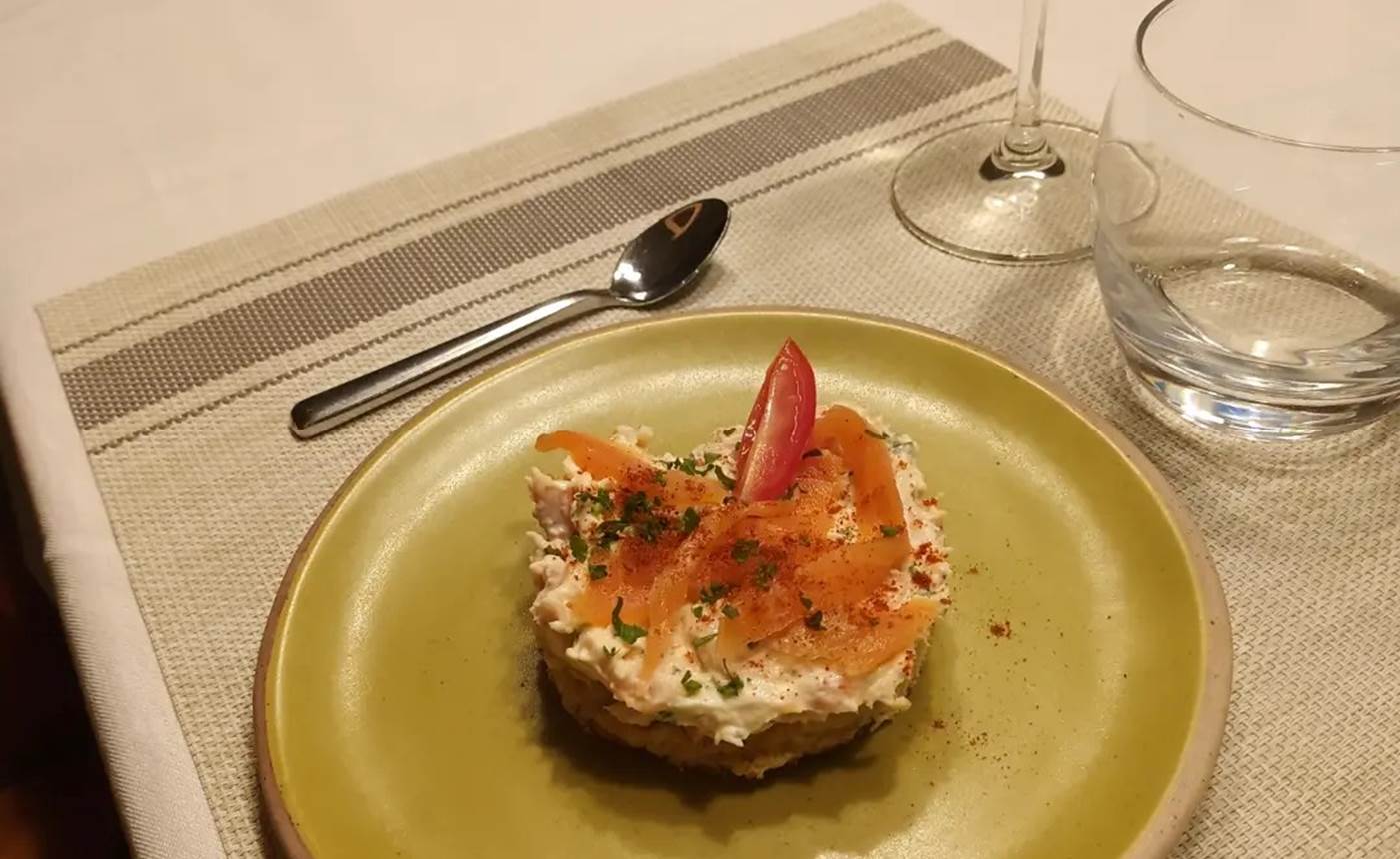 Entrée à la truite fumée - Le Veilleur de Noblat