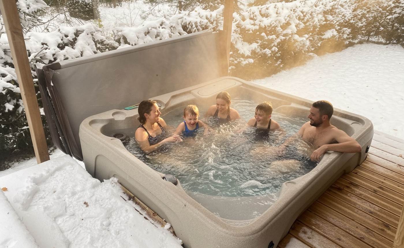 Spa privatif chauffé à 38°C