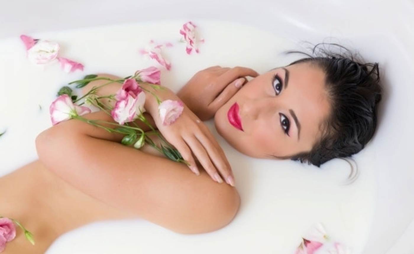 bain lait d'ânesse et rose