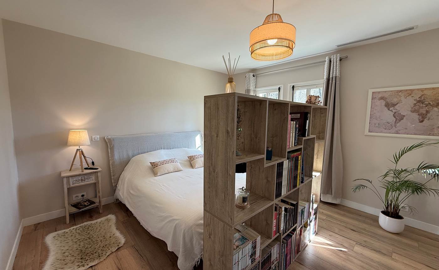 Lit et Bibliothéque suite Pierre 2