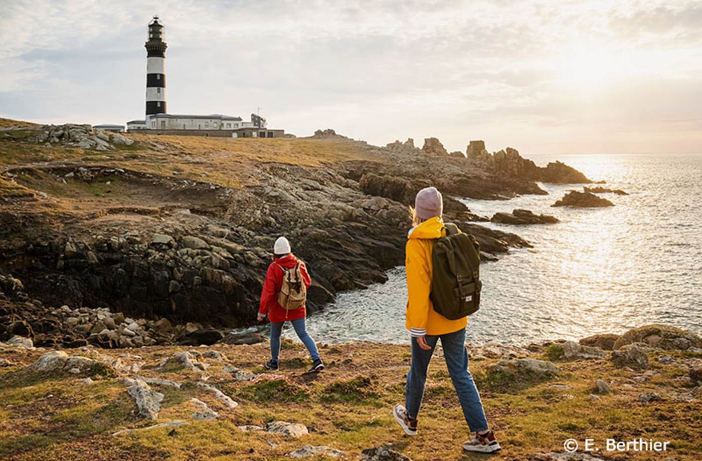 Randonneur à Ouessant