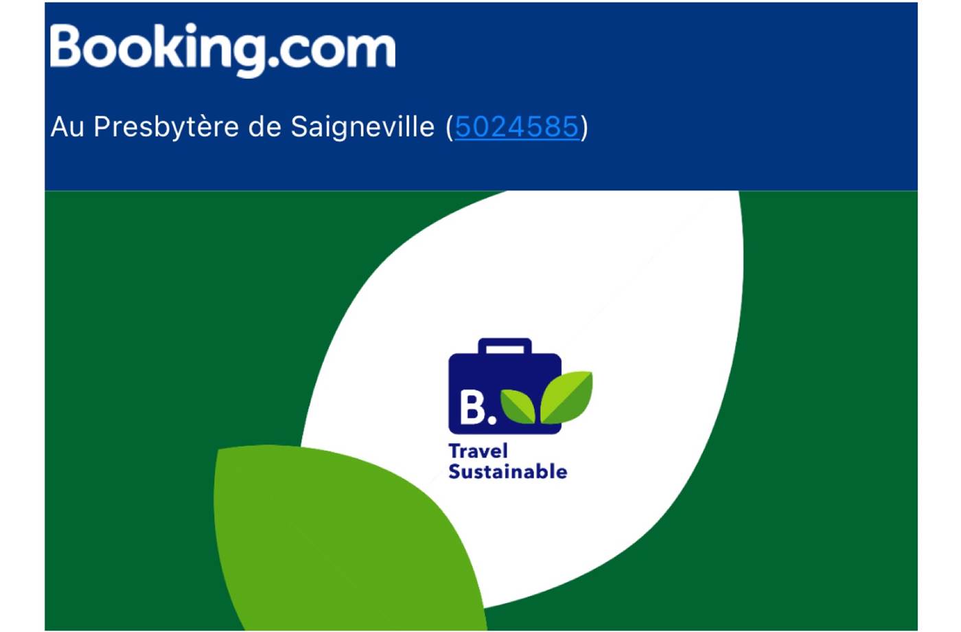 © Booking.com - sustainable travel