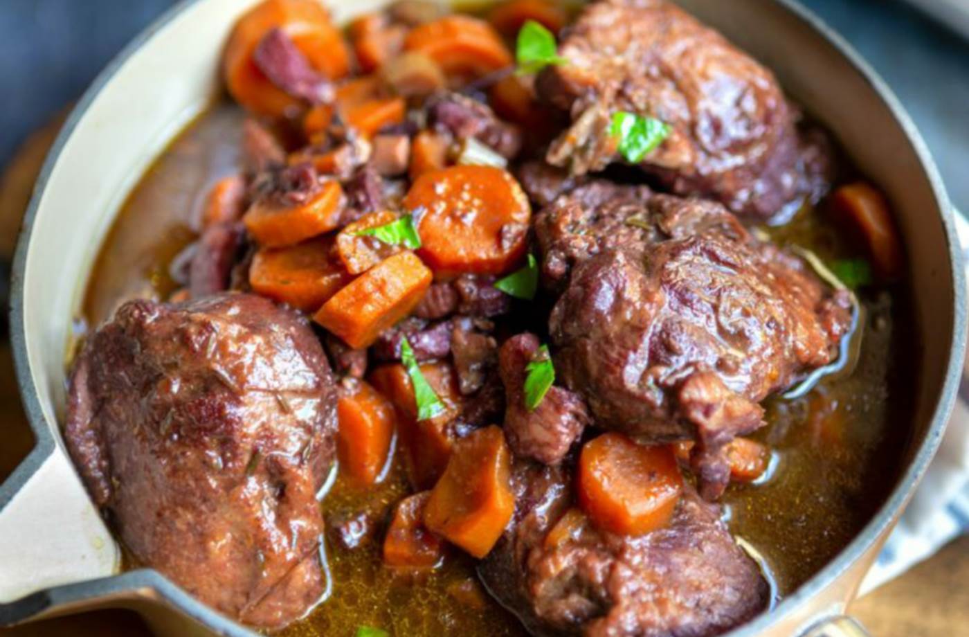 Les joues de porc à la moutarde ancienne