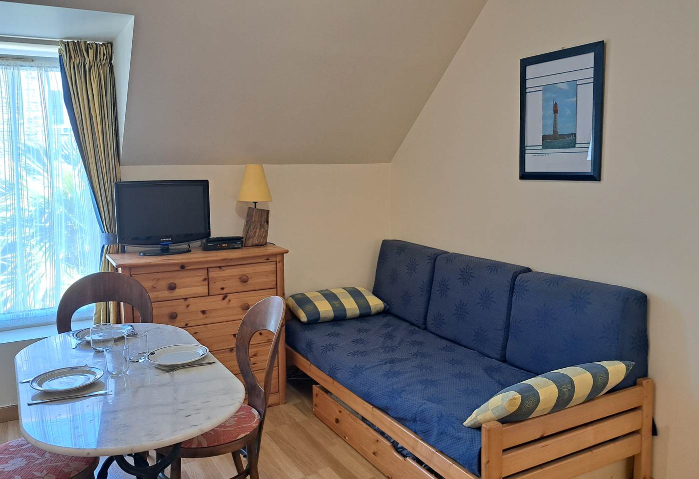 Clos de la Fontaine Dinard, salon / séjour du N°5