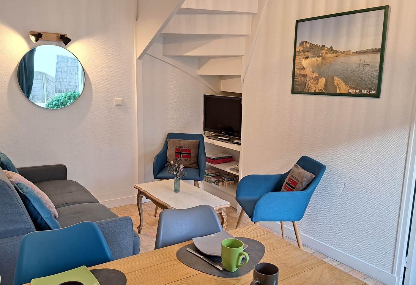 Dinard Clos de la Fontaine coin salon du 4