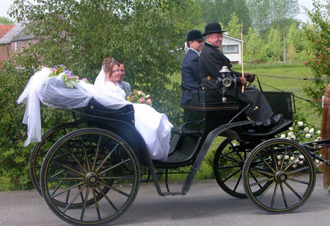Calèche de mariage