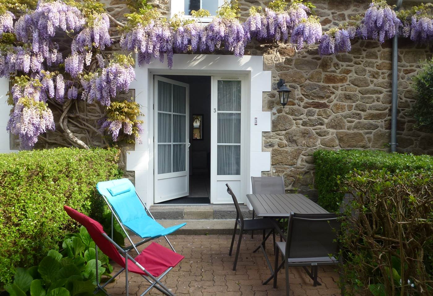 Clos de la Fontaine, terrasse du 3