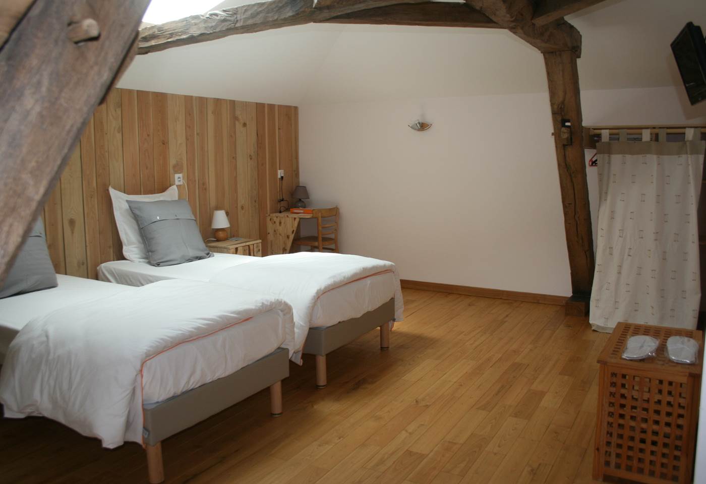 la chambre Charente lits simples