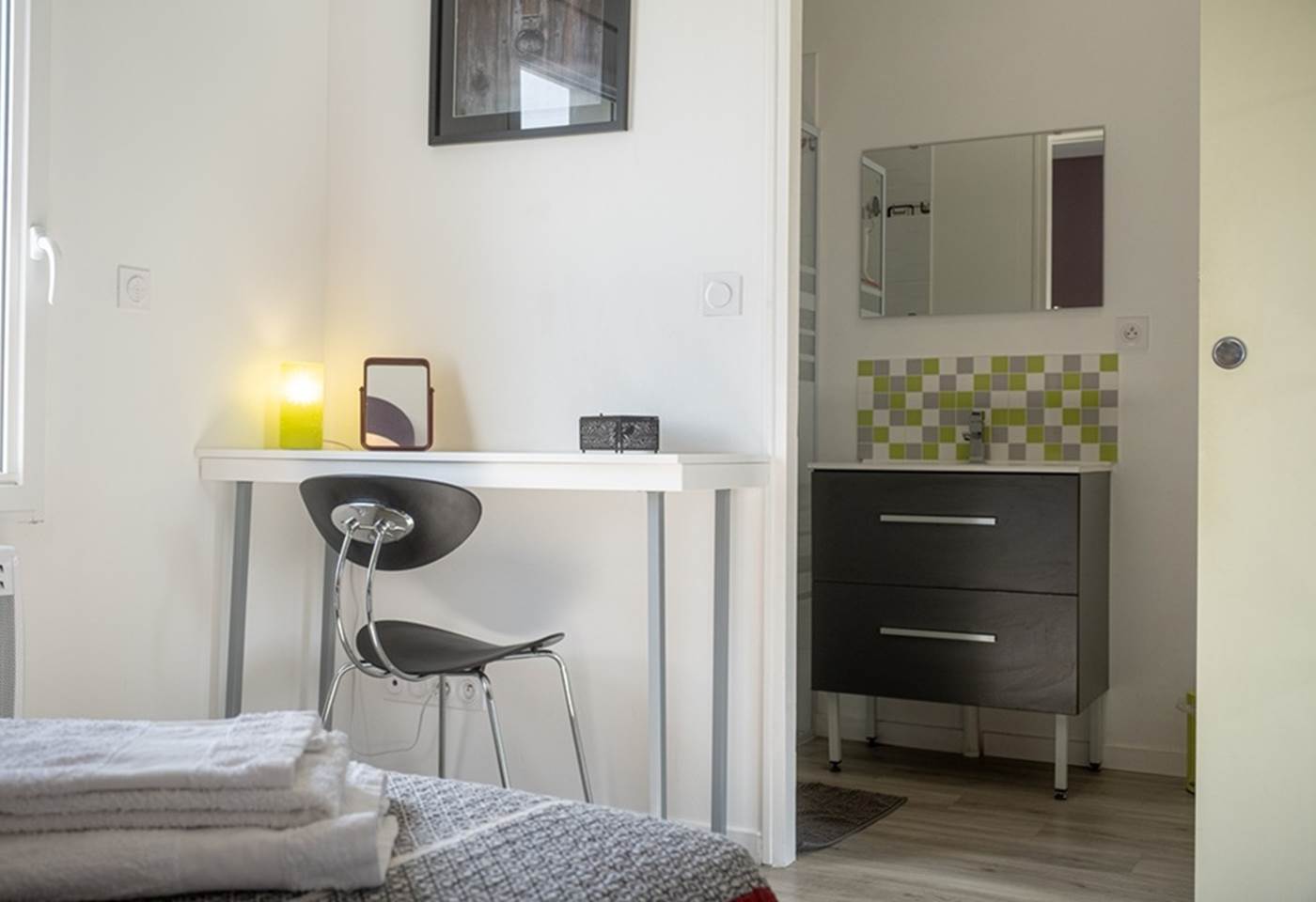 Chambre parentale - salle d'eau avec WC