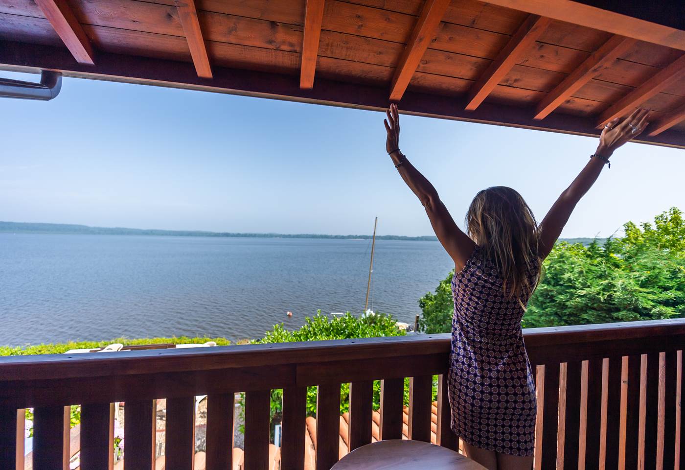 Balcon vue sur le lac