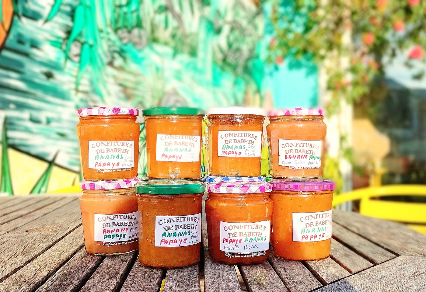 Confitures maison aux saveurs réunionnaises