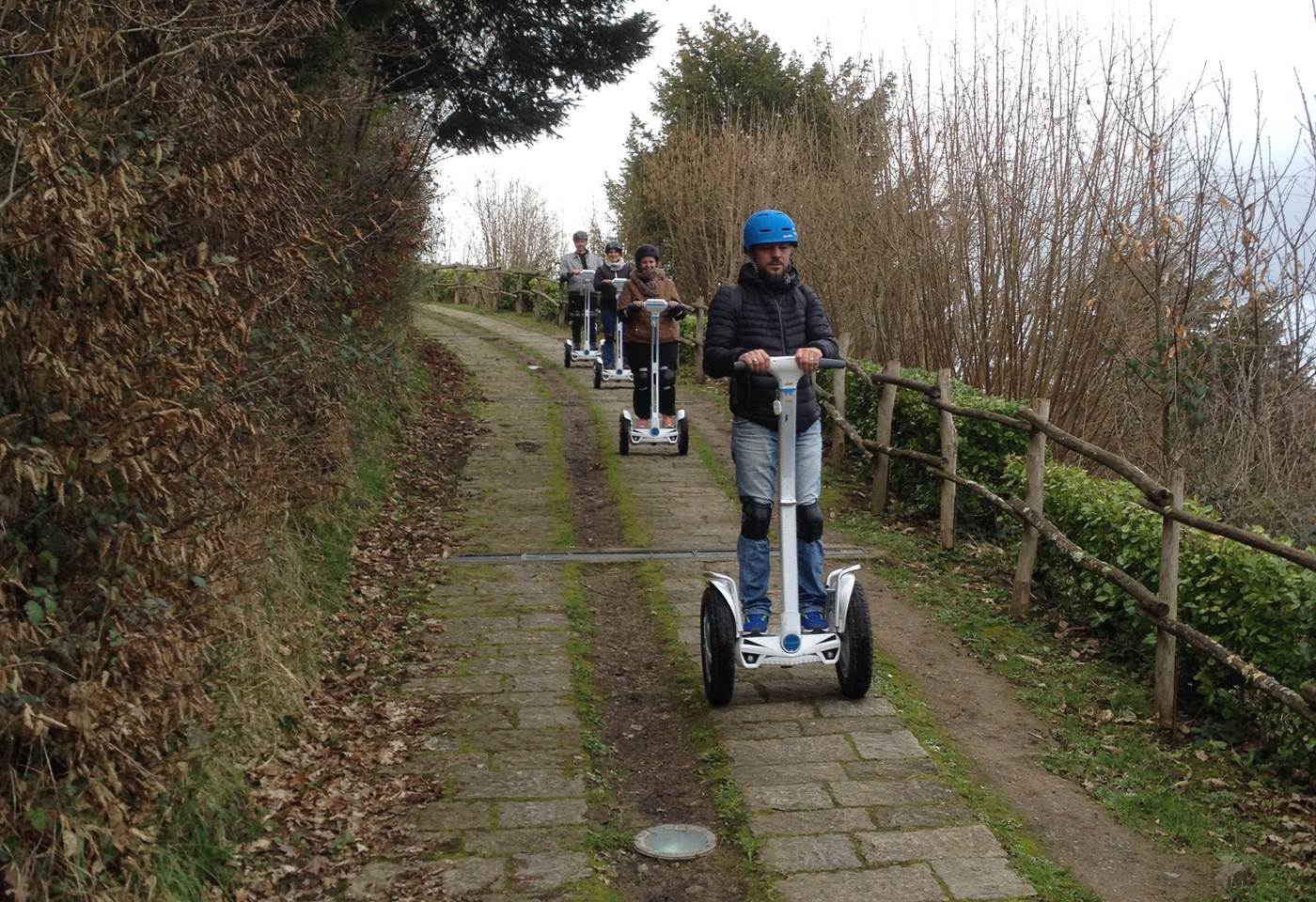 Balade Dinan , descente du chateau de Lehon, fev 2018