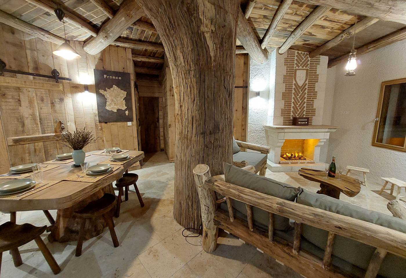 Un tronc d'arbre impressionnant