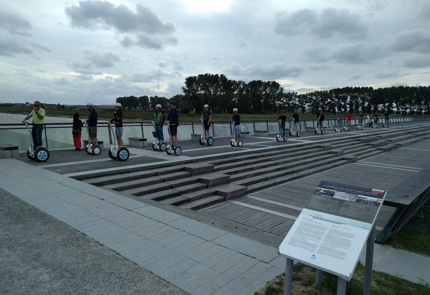 Balade gyropode , barrage de Beauvoir , Mont ST Michel.08/2018
