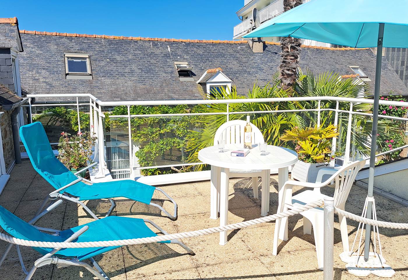 Clos de la Fontaine Dinard, terrasse du N°5