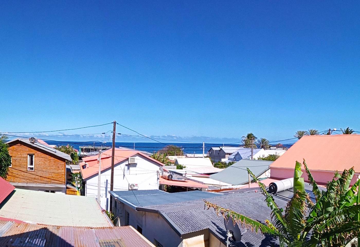 Vue mer du dortoir de la Kaz Auberge