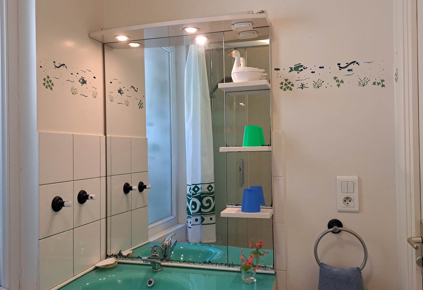 Clos de la Fontaine Dinard, salle de bain du N°5