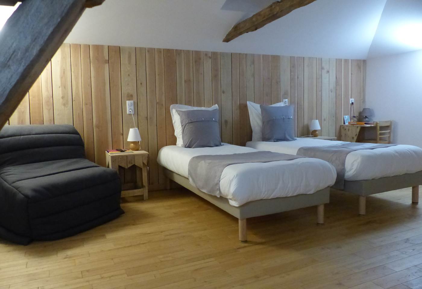 la chambre Charente lits simples