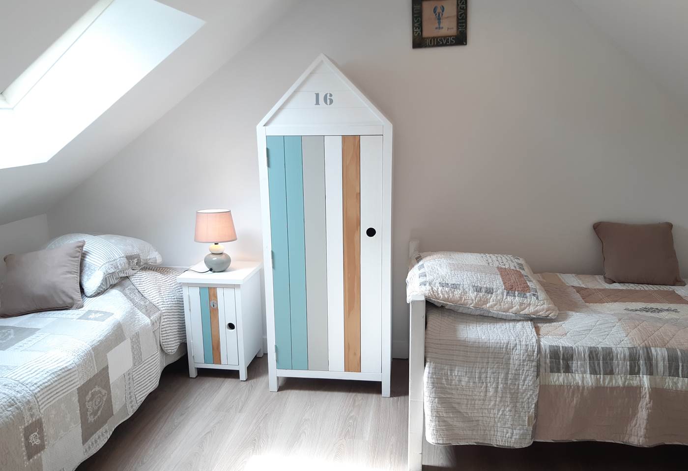 Clos de la Fontaine Dinard, 1ere chambre avec 2 lits