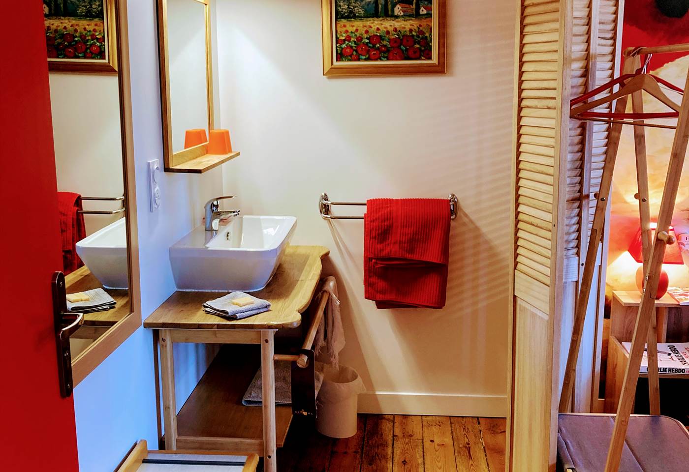 coquelicot coin lavabo