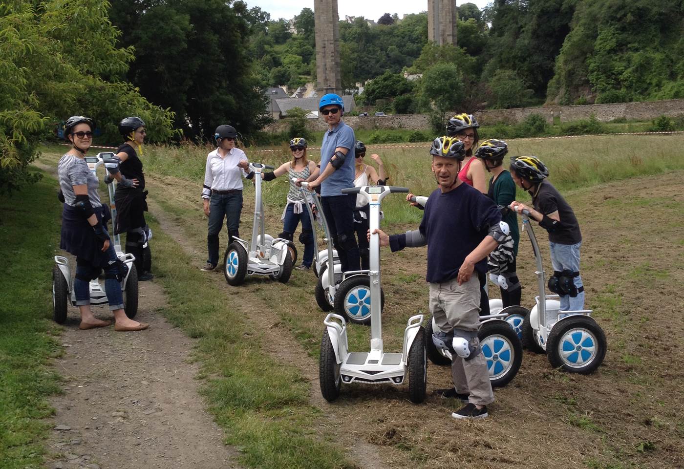 Equipe de pilote, viaduc DINAN , juin 2017