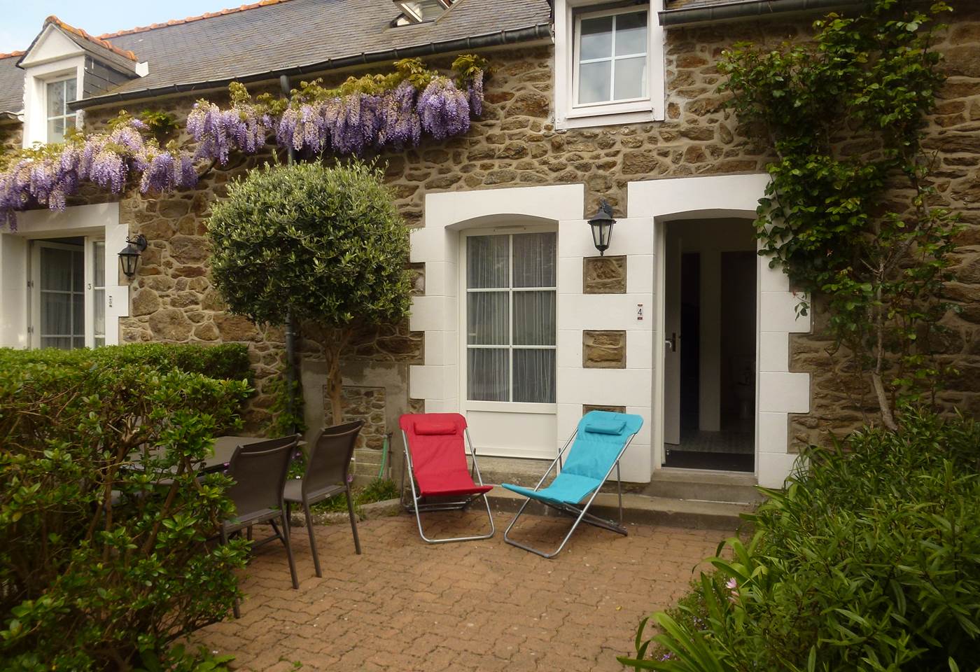 Clos de la Fontaine Dinard, terrasse du 4