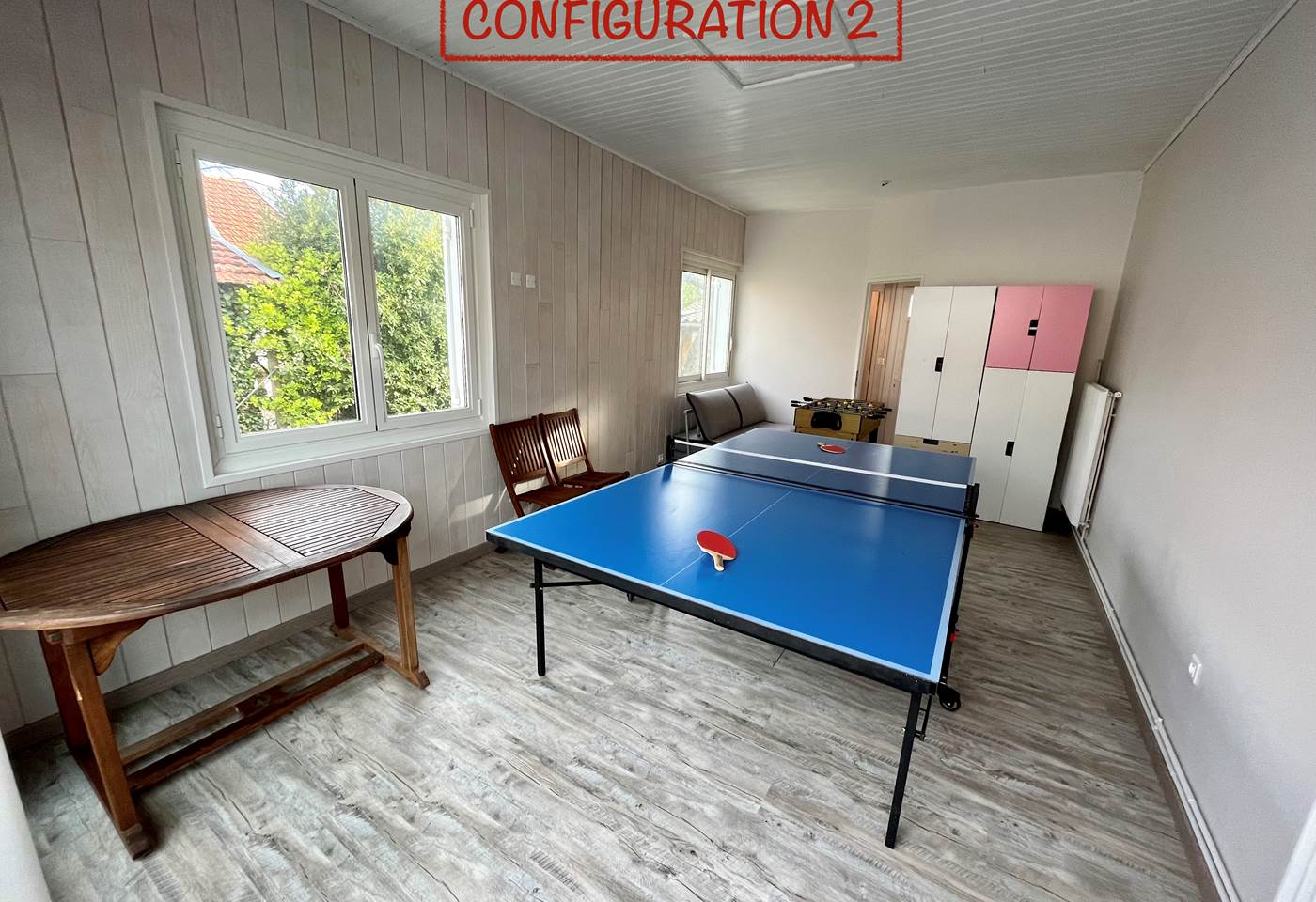 Configuration 2 de la salle de jeux (choix possible pour la dépendance)