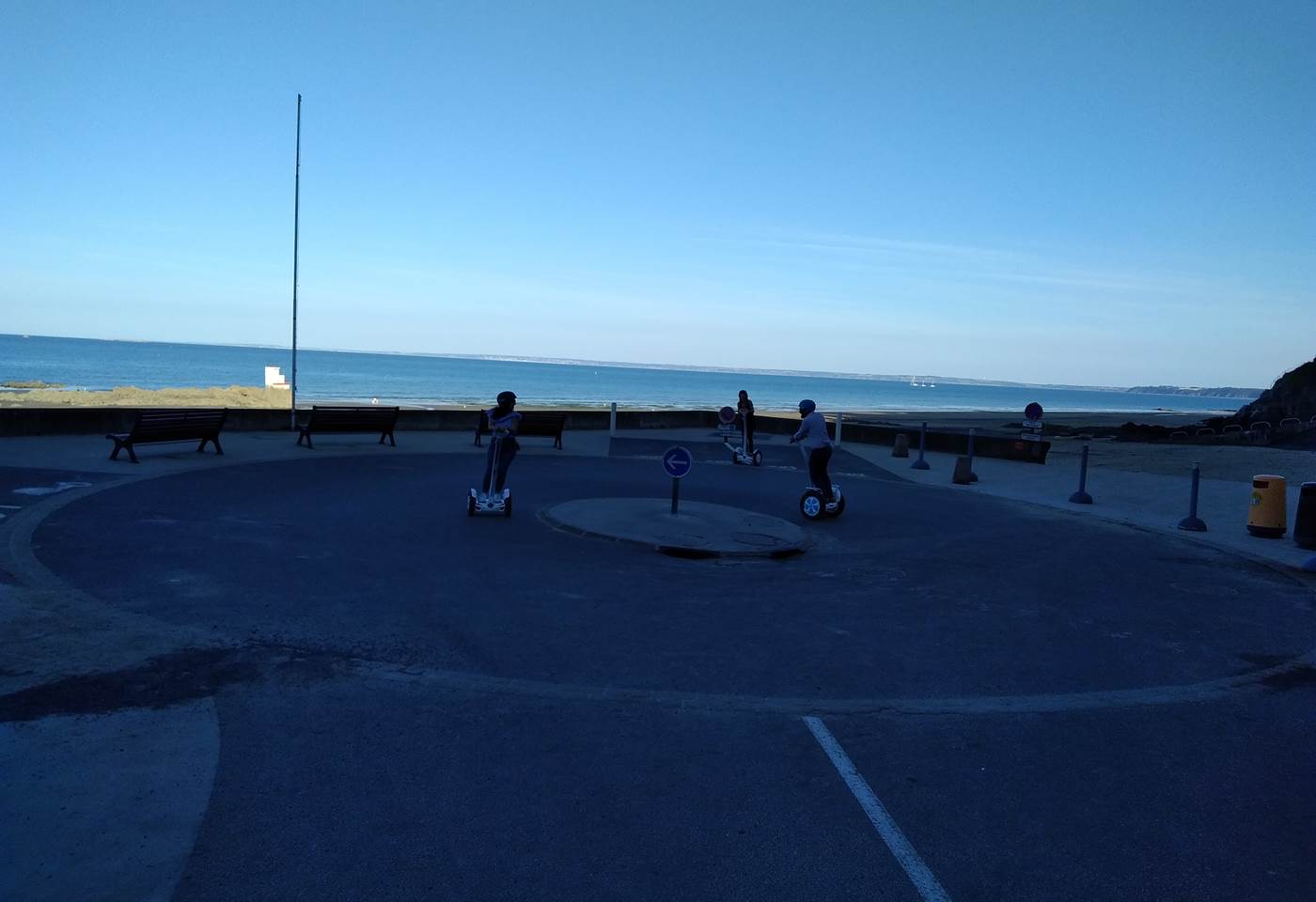 Balade gyropode , plage des Godelins.09/2018