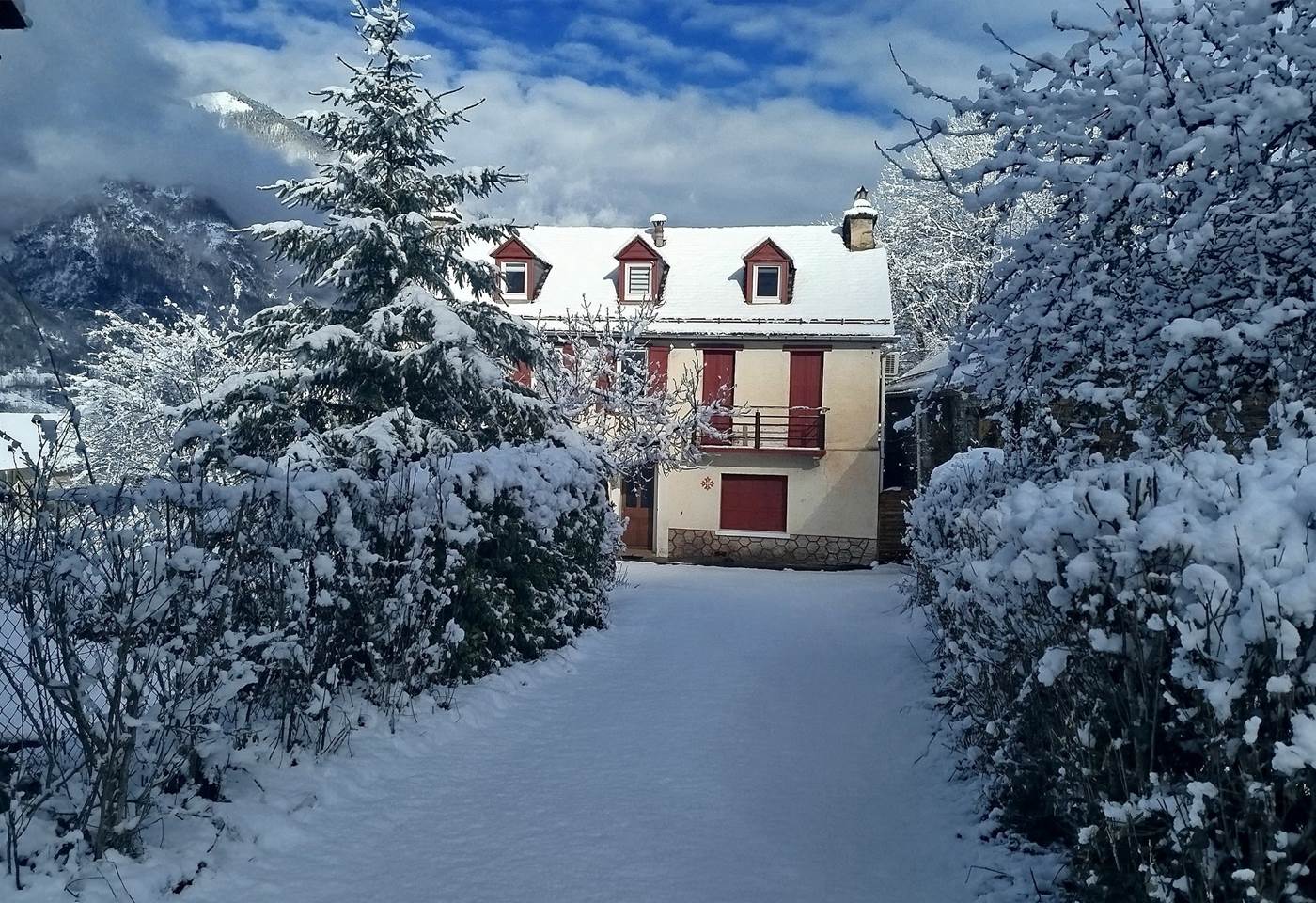 Maison Plein Soleil - Vue maison hiver