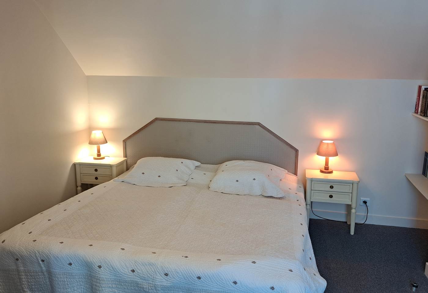 Clos de la Fontaine Dinard, chambre du N°5 (deux lits de 90cm)