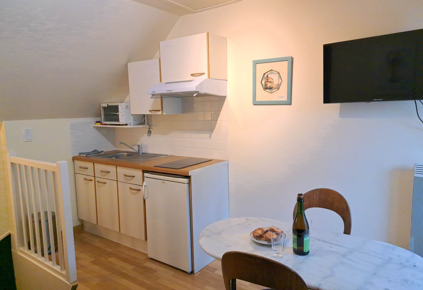 Clos de la Fontaine Dinard kitchenette du N°5