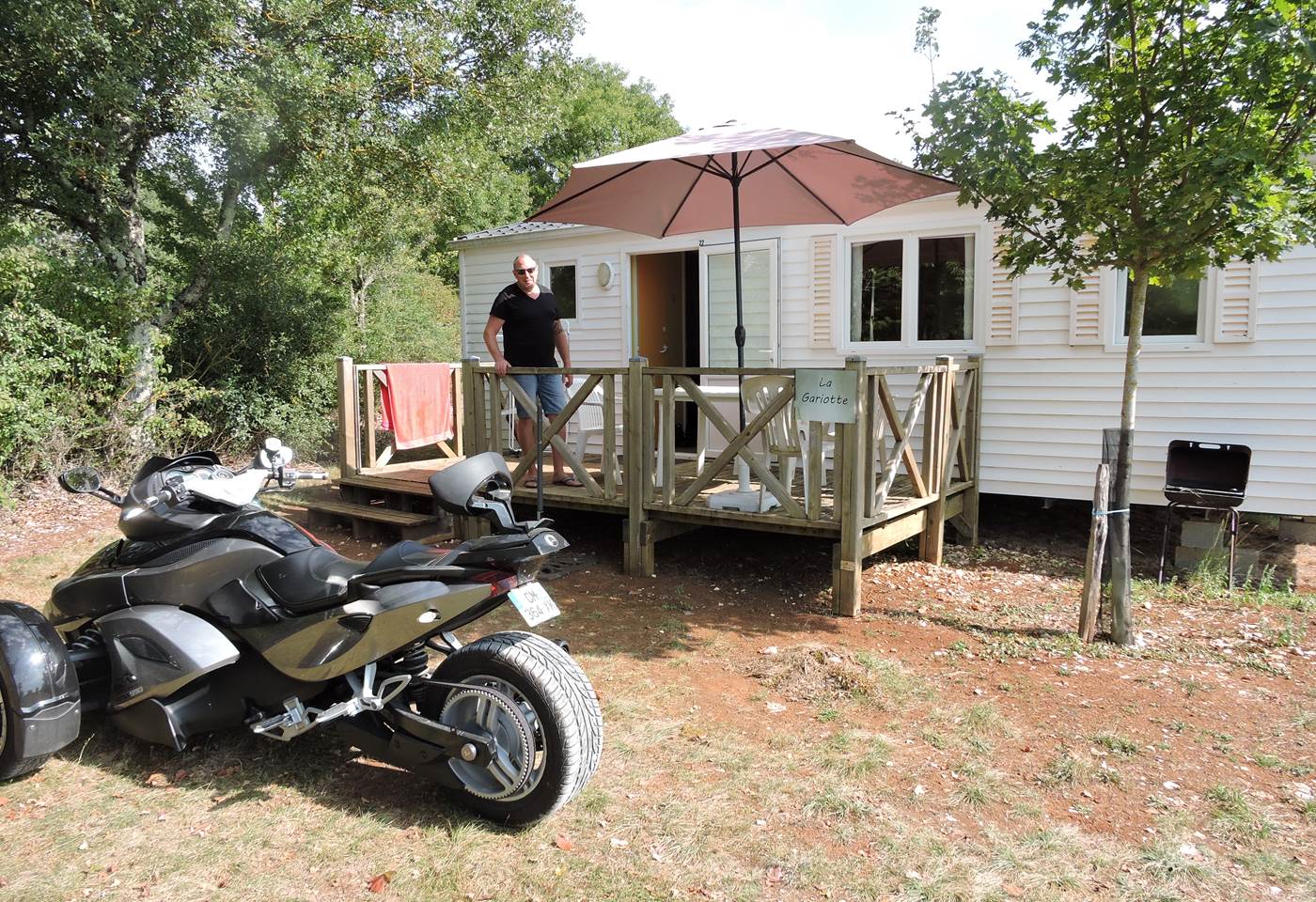 mobil home vue extérieure