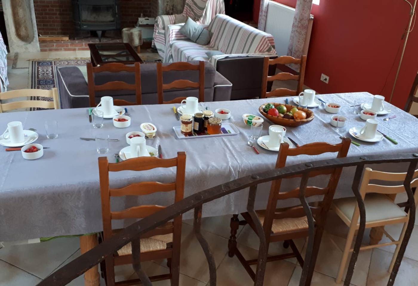 Petit-déjeuner copieux offert