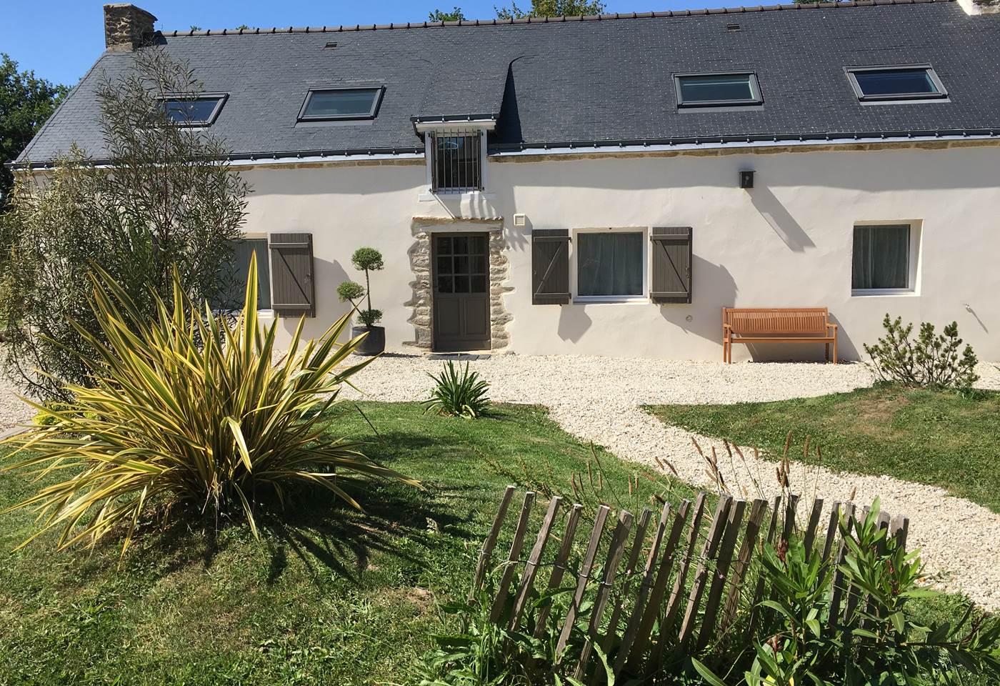 Longère 15 personnes - Vue côté cour