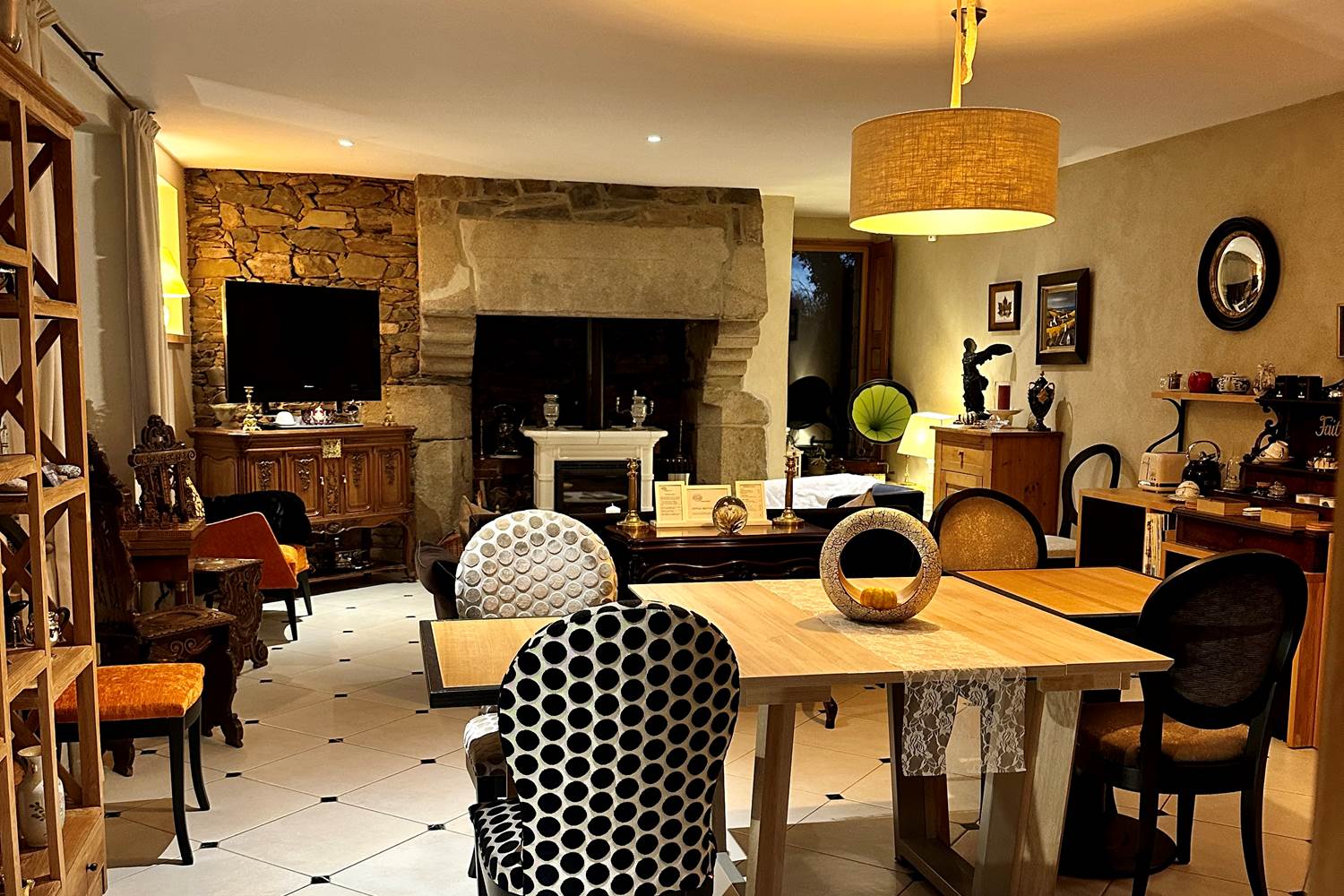 le salon, un lieu cosy et propice à la détente