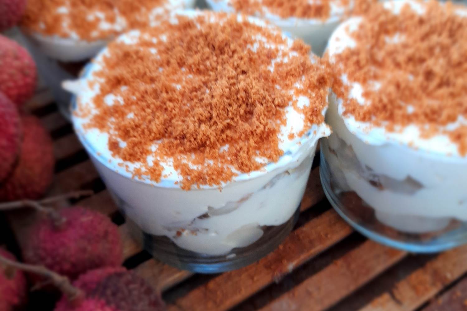 Tiramisu letchi speculos