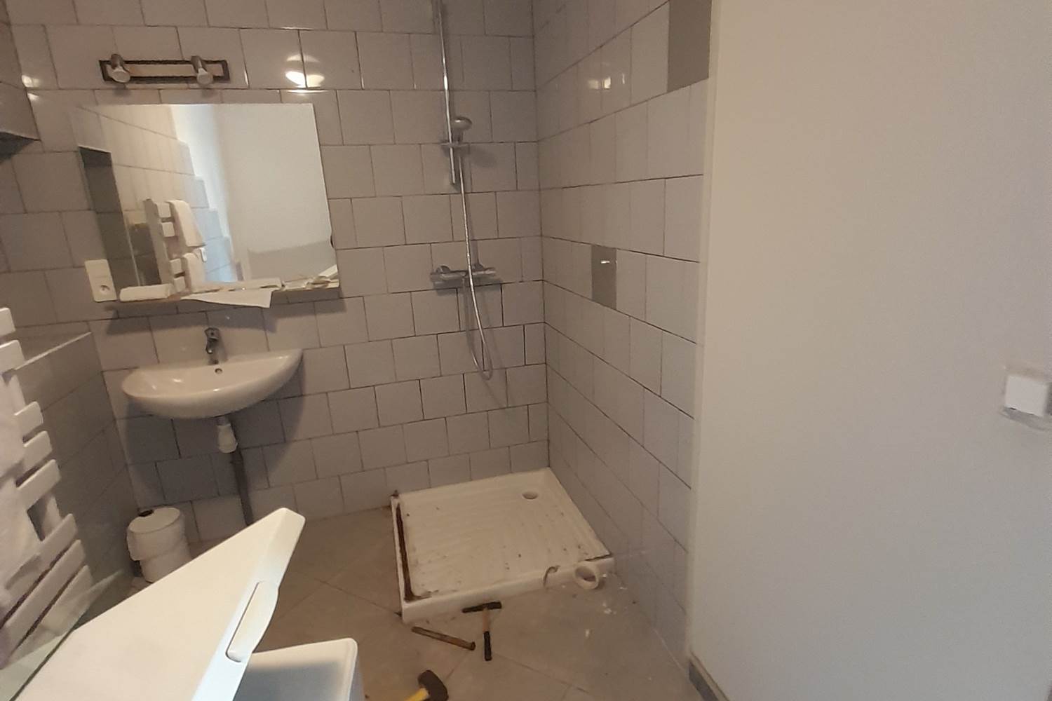 salle de bain en rénovation