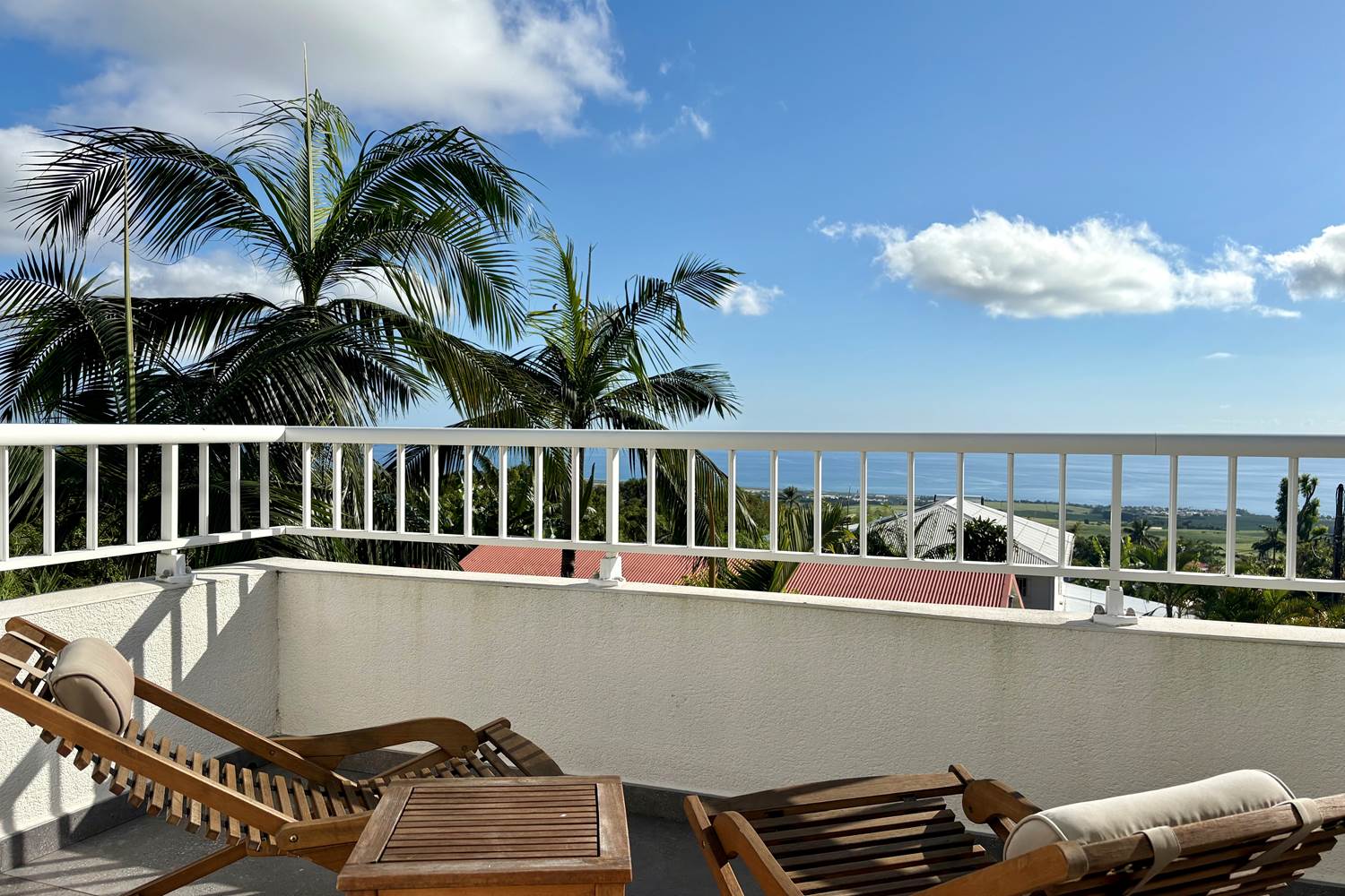 Bain de soleil terrasse privative vue ocean