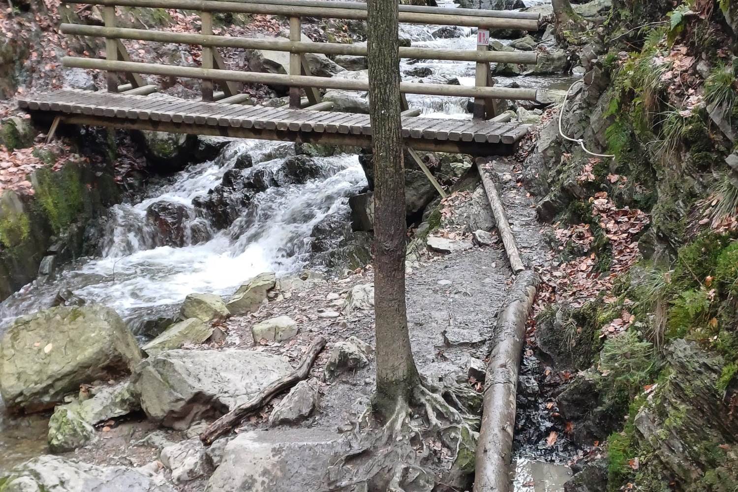 Aménagement pour traverser le ruisseau