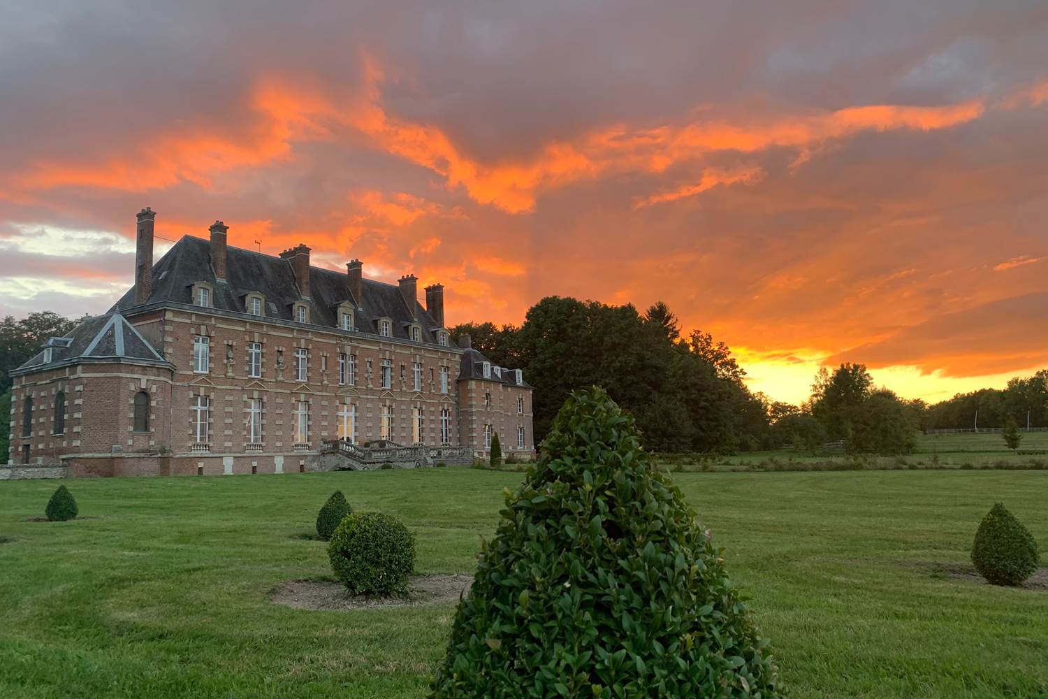 Château d'Auteuil soleil couchant