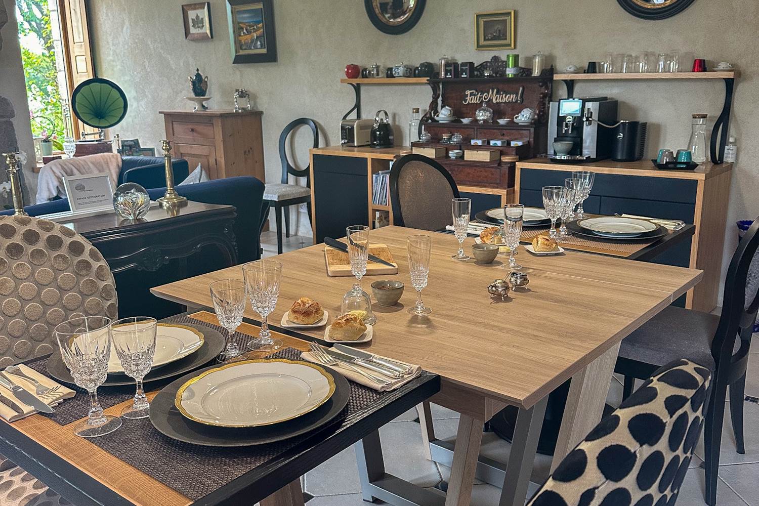 dîner de fête en tête-à-tête