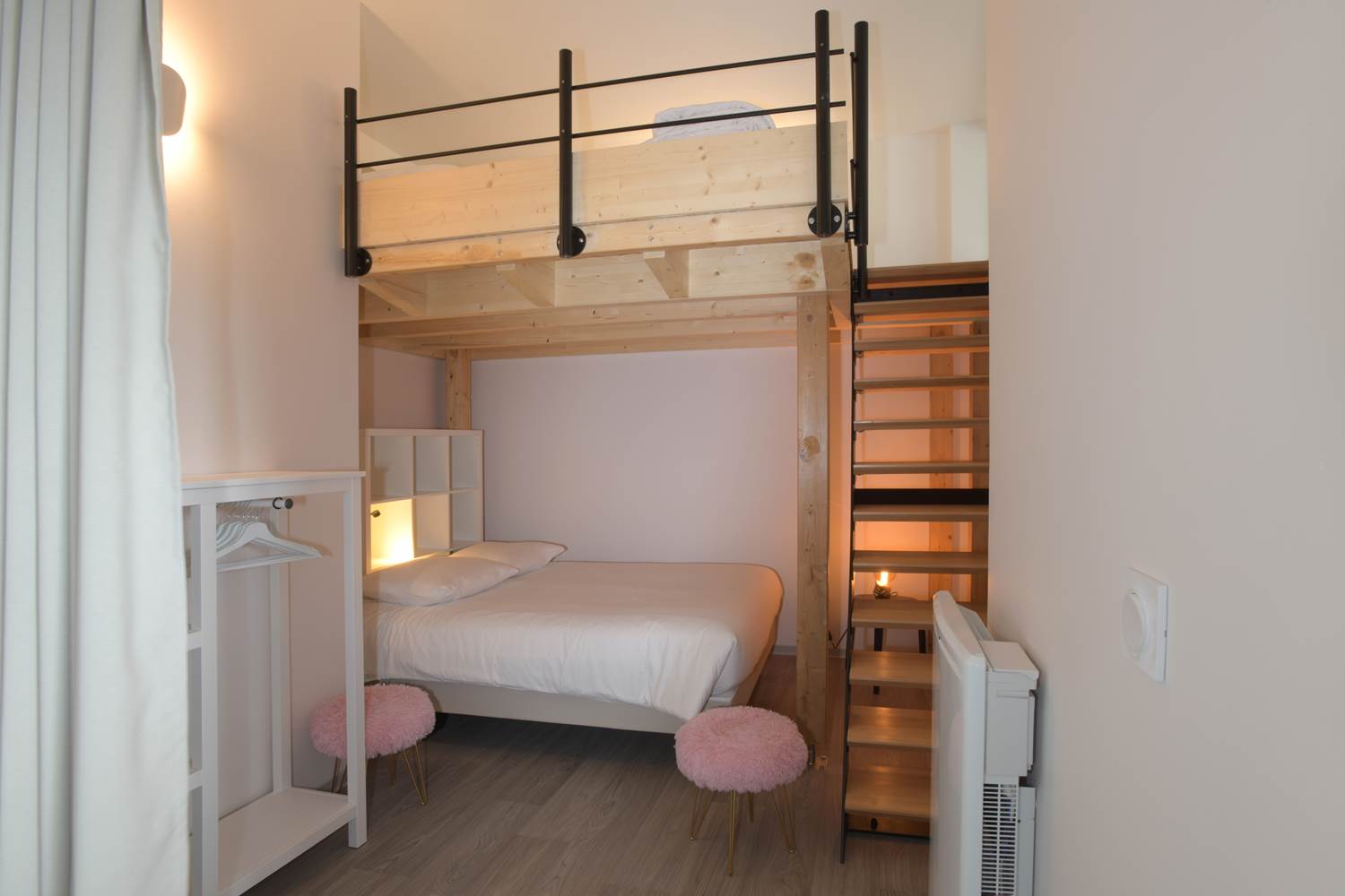 Chambre a partager avec Mezzanine gite cheval blanc Colmar