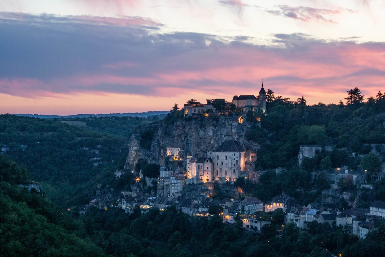 Rocamadour en crepescule